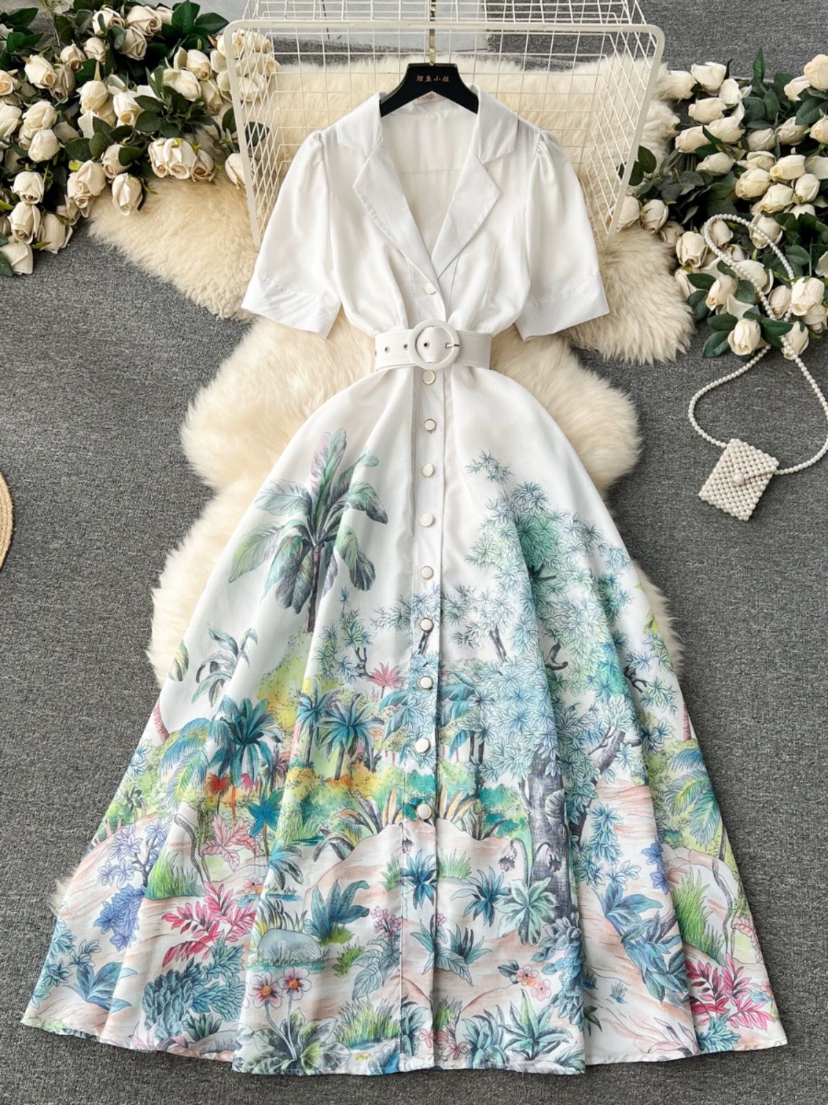 Vineyard floral dress ED141 image