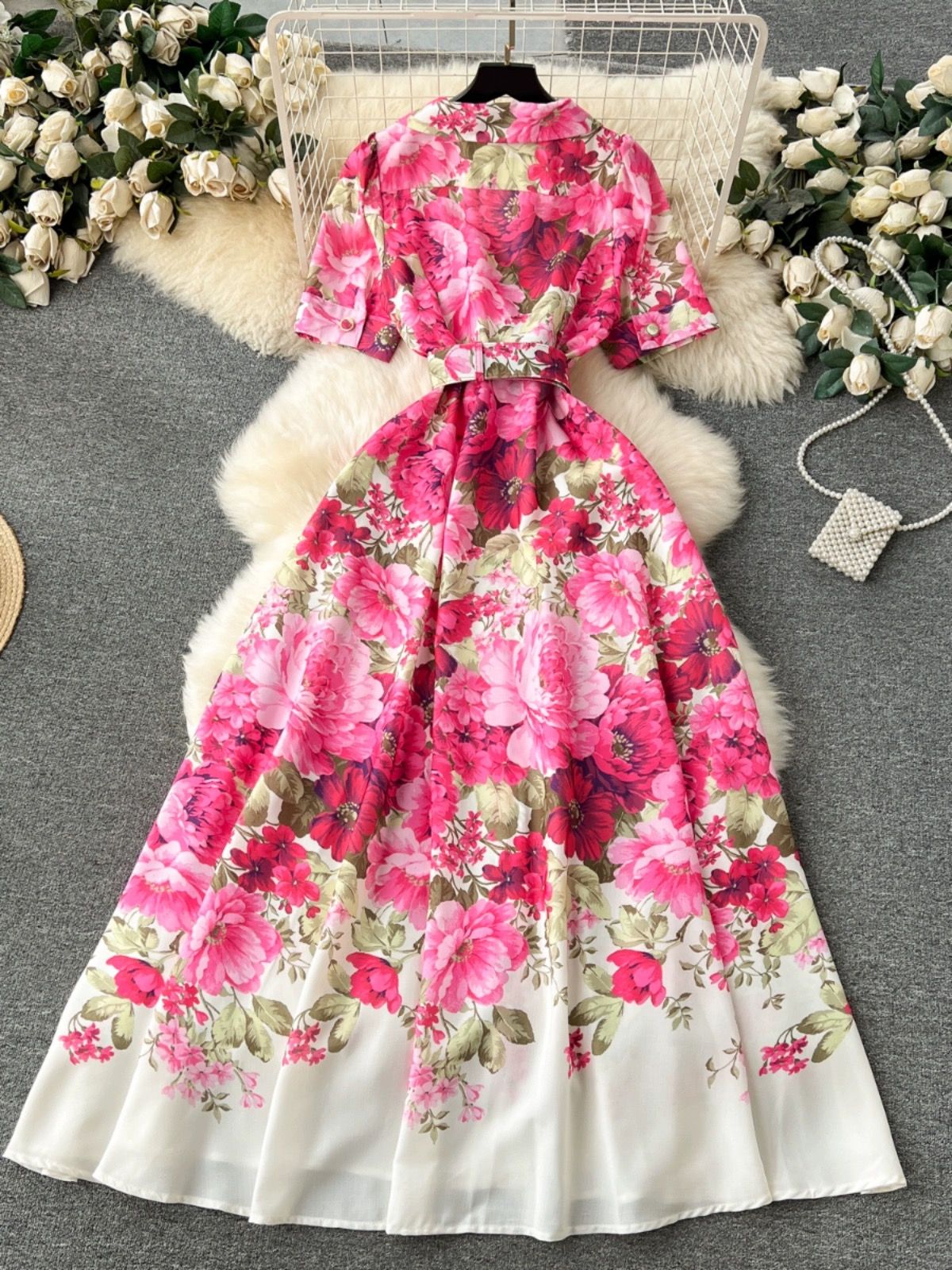 Vineyard floral dress ED141 image