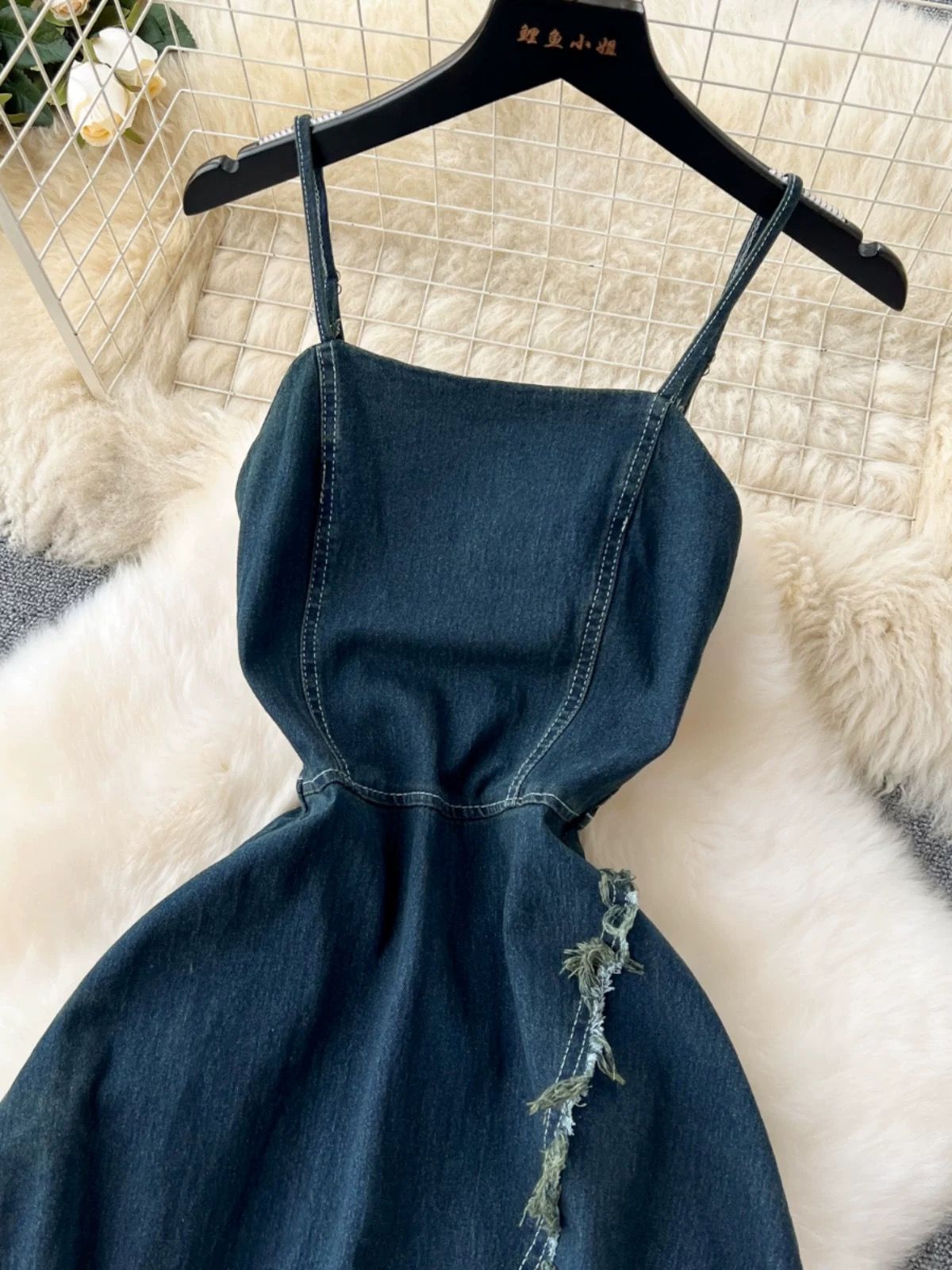 Vibe with me denim dress DD184 image