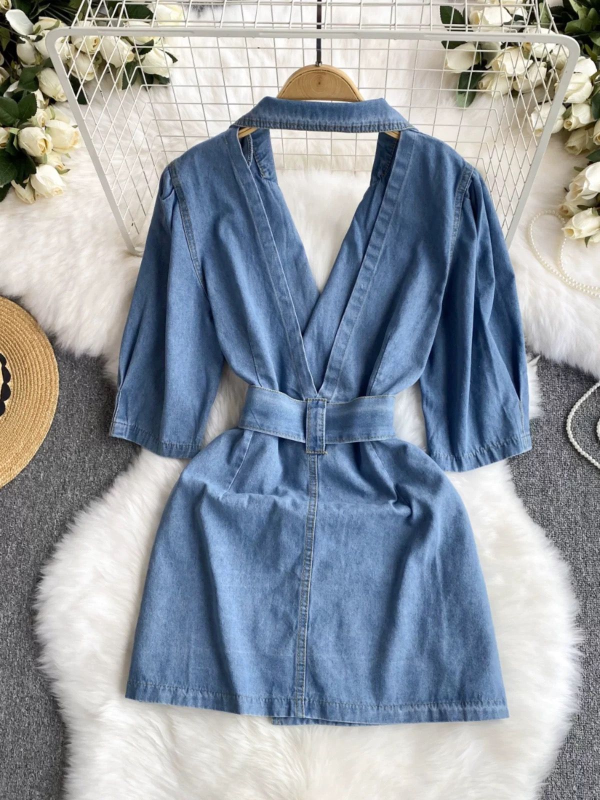 Vixen vortex denim dress DD182 image