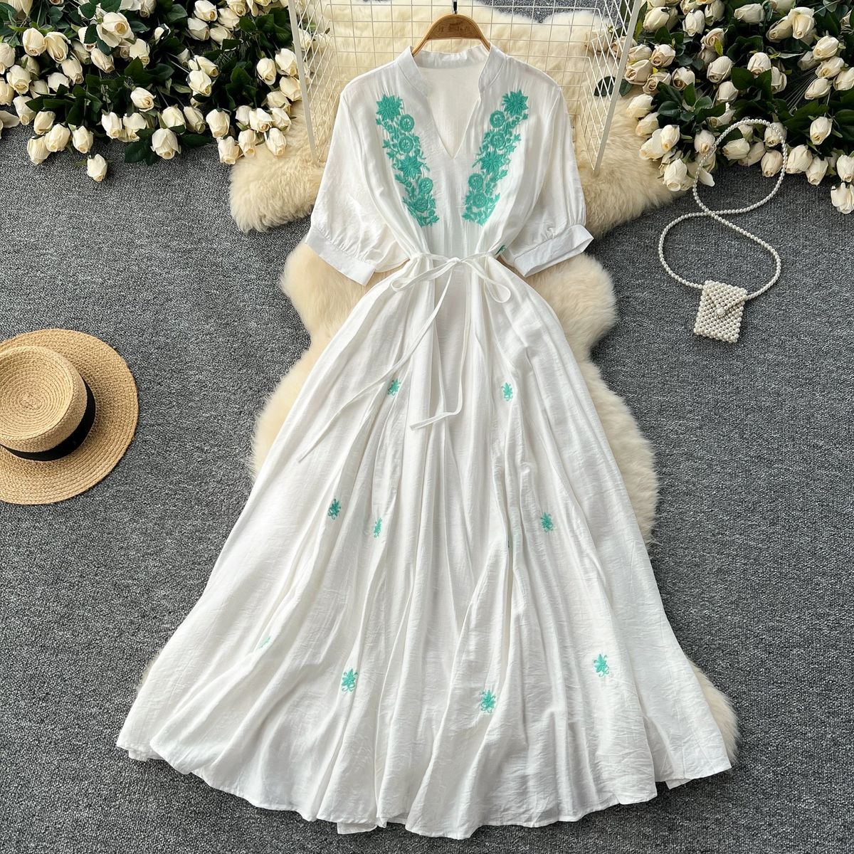 Wild night out embroidery dress CD955 image