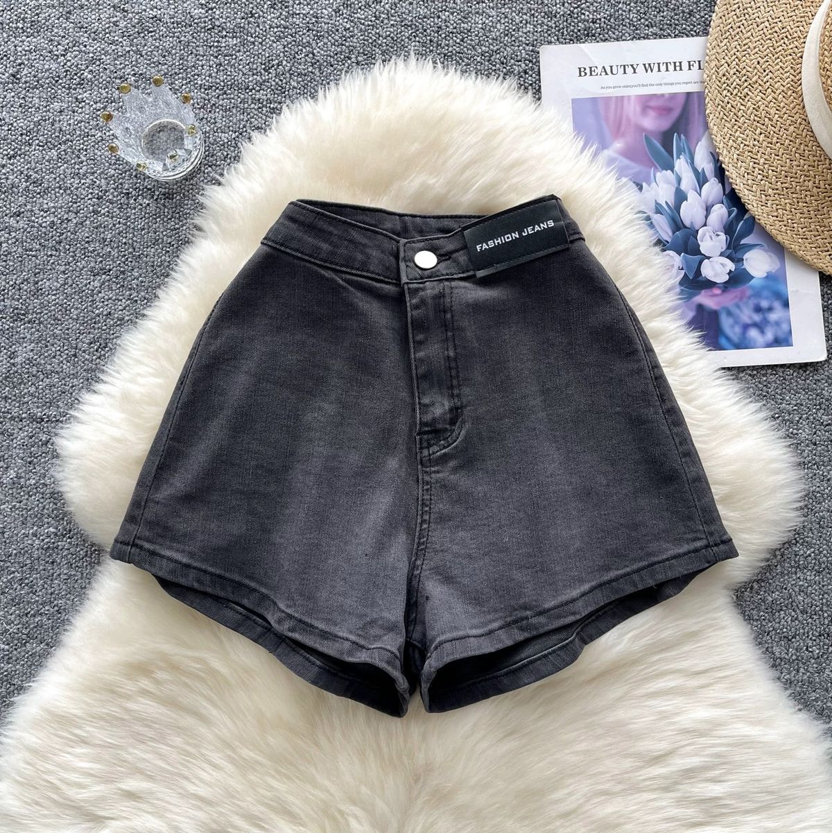 Nights in Paris denim shorts DS133 image