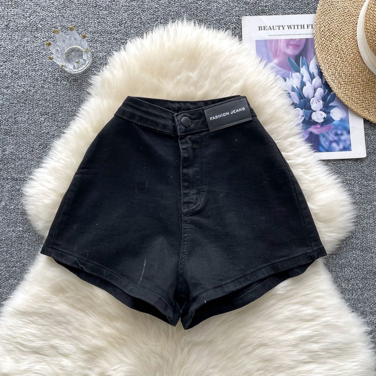 Nights in Paris denim shorts DS133 image