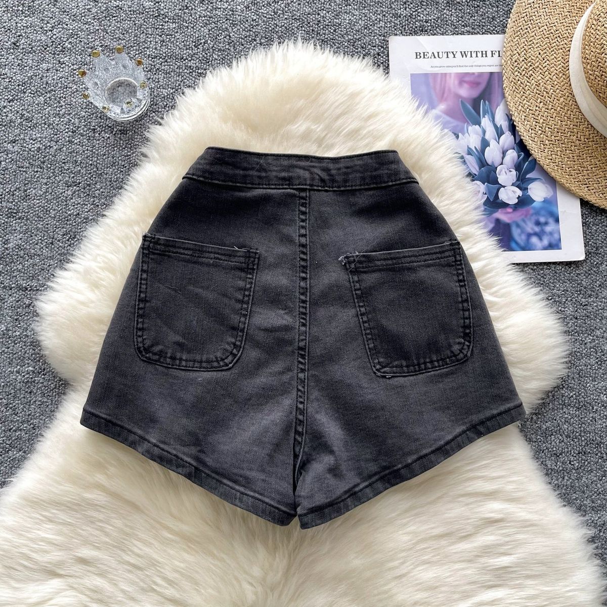 Nights in Paris denim shorts DS133 image