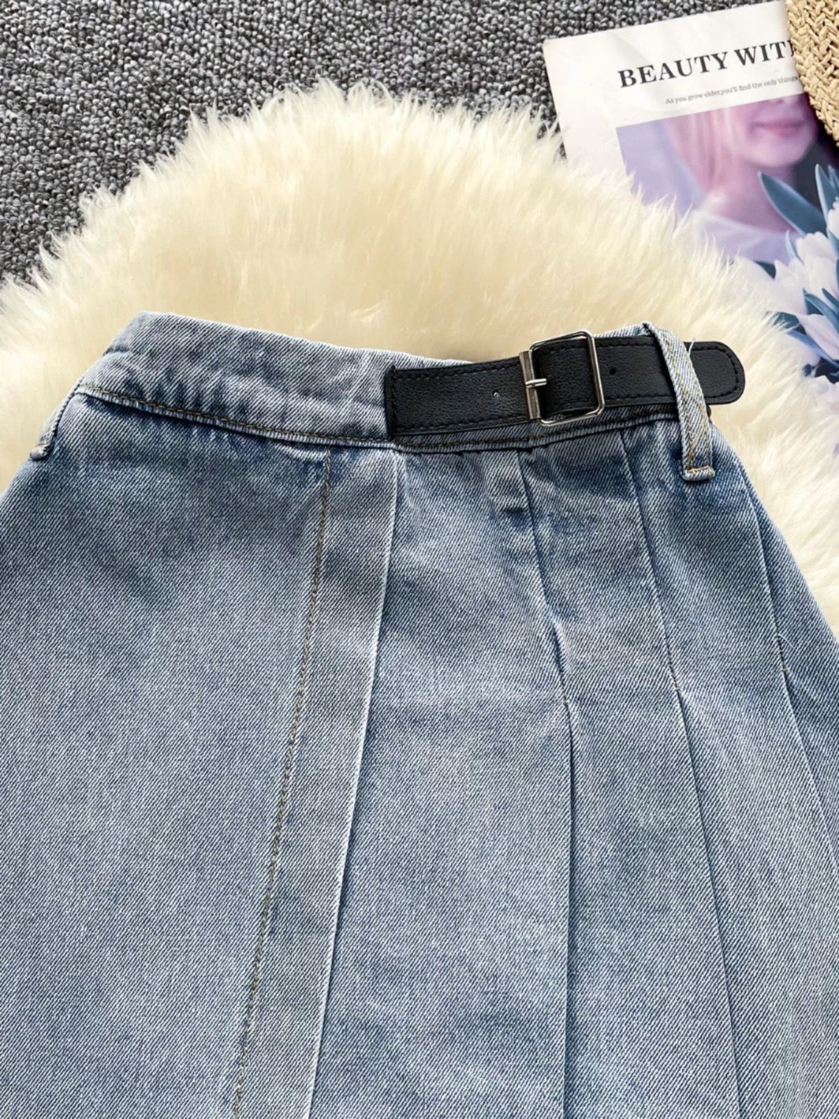 She has all access denim skirt DS110 image