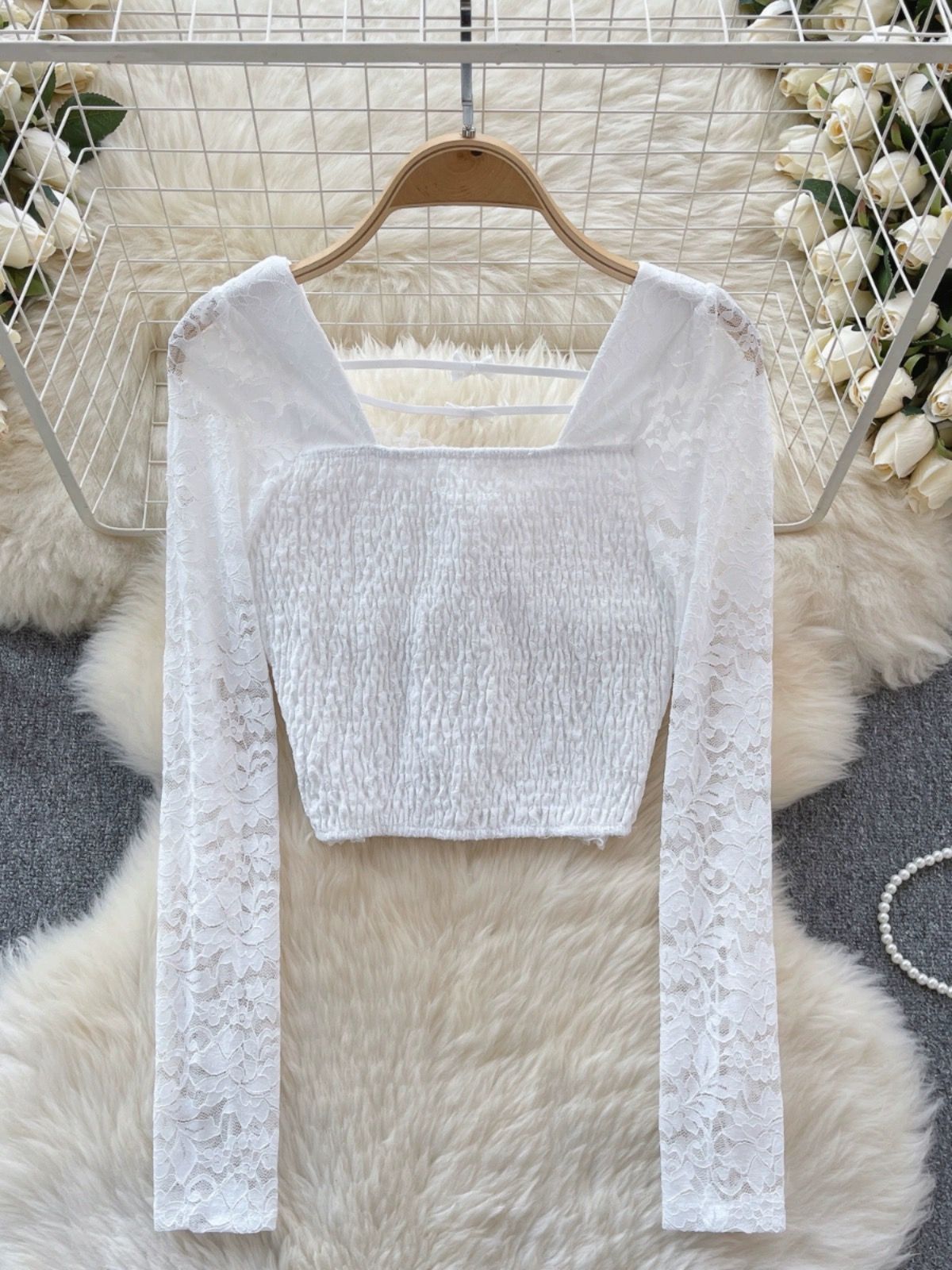 Dusk till down lace top FTO106 image