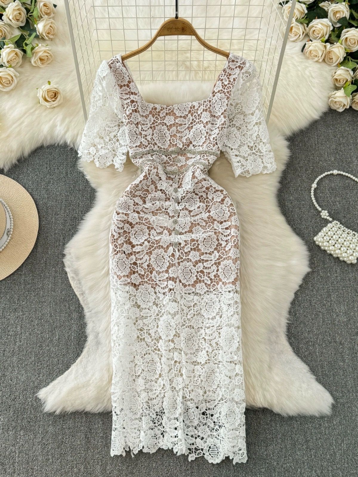 Divine beauty lace dress FBC191 image