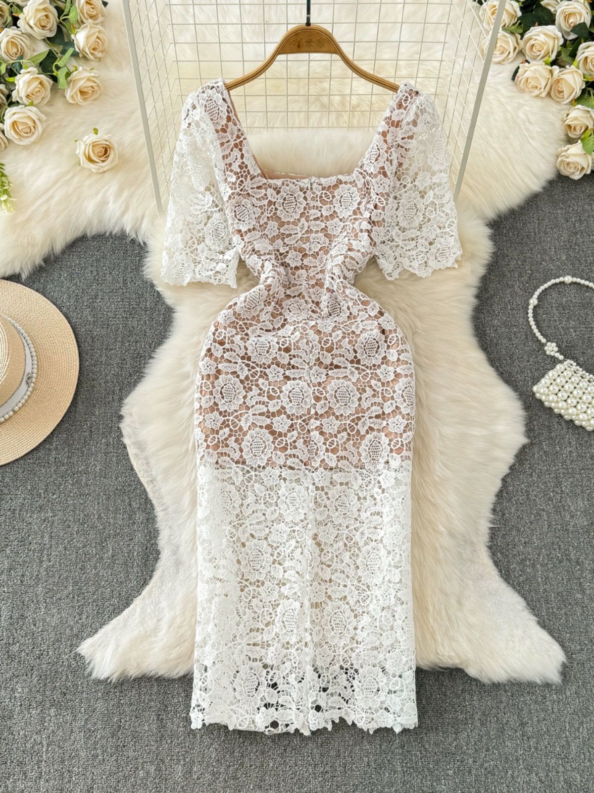 Divine beauty lace dress FBC191 image