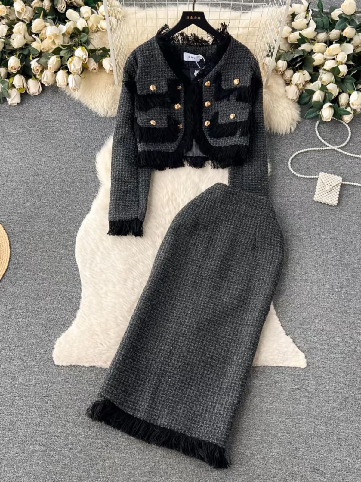 Material girl woolen set FTP375 image