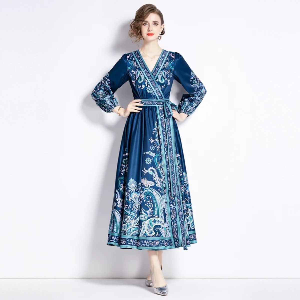 Boujee In paris print dress DZZ5360 image