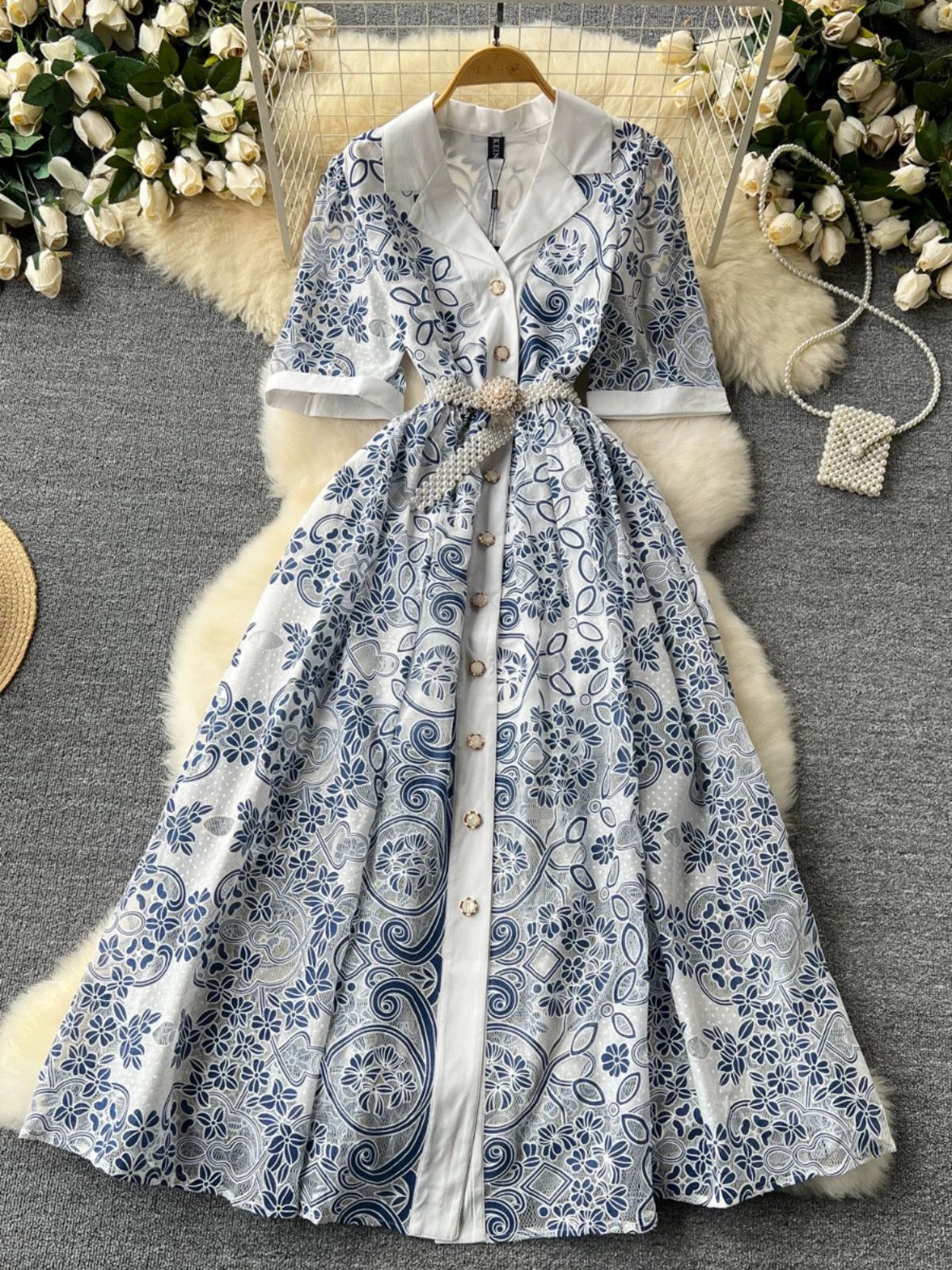 Dinners by the sea lace dress FD584 image