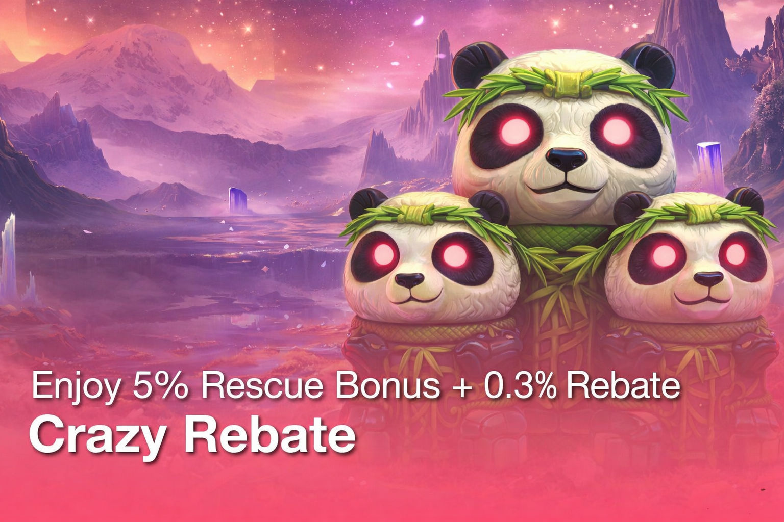 โบนัสช่วยชีวิต 5% + รีเบท 0.3% ที่ LEO777