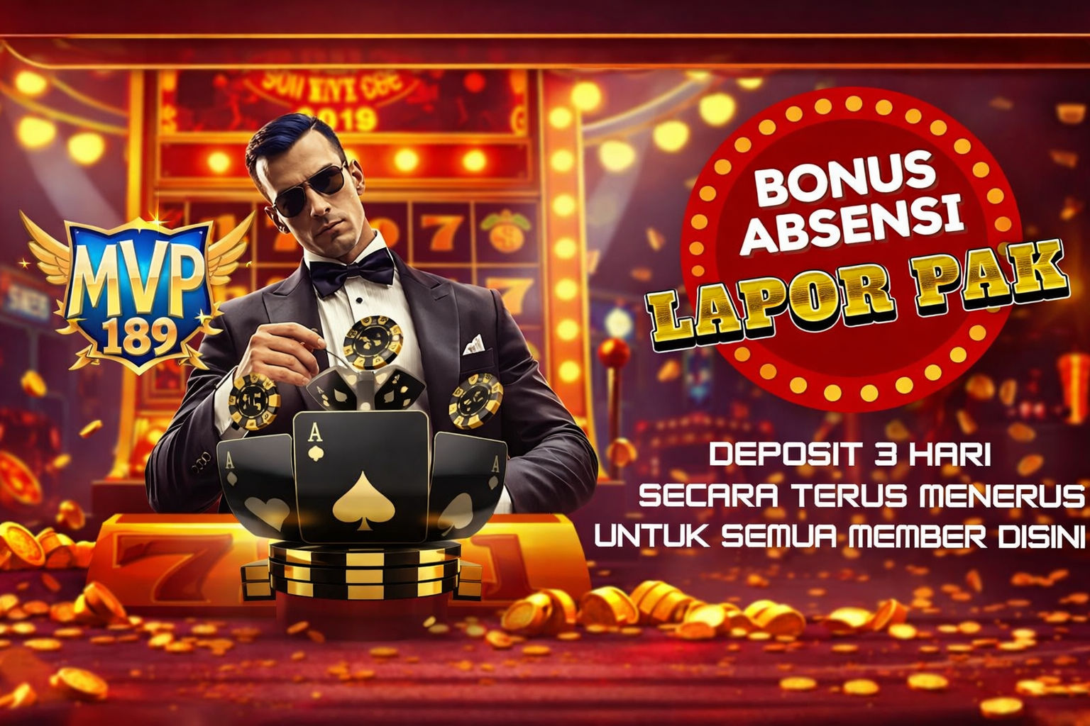 Bonus Absensi Harian MVP189 Langsung Masuk