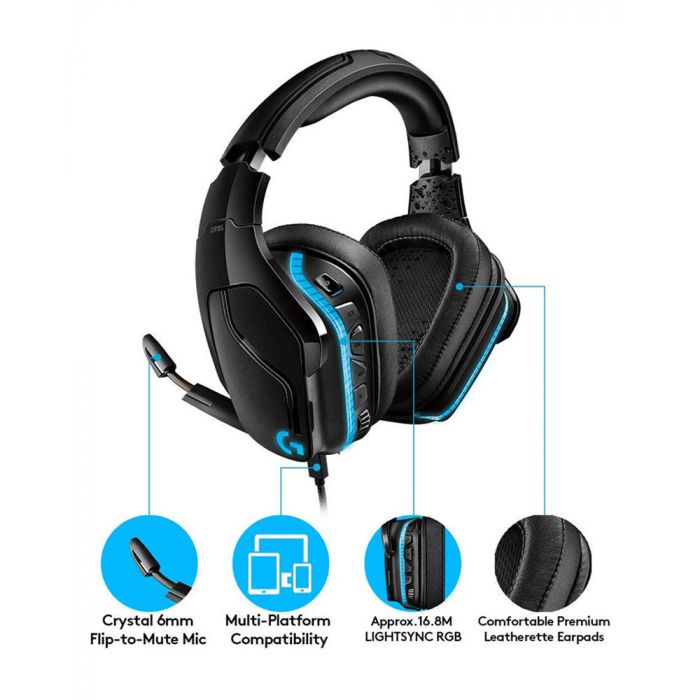 Logitech G935 2.4 GHz Wireless 7.1 Surround Sound Gaming Headset PS4