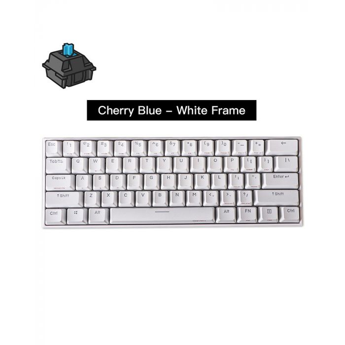 Anne Pro 2 White Cherry Blue Switch Gaming Keyboard