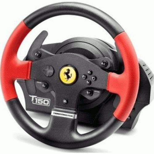 Thrustmaster T150 Ferrari Force Feedback Wheel PS4 PS3 PC DVD Red | TM-WHL-T150FRARI-FFB
