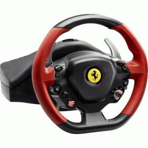 Thrustmaster Ferrari 458 Spider Racing Wheel, Kinect Detection LED, Xbox One Red | TM-WHL-FRARI458-SPDR