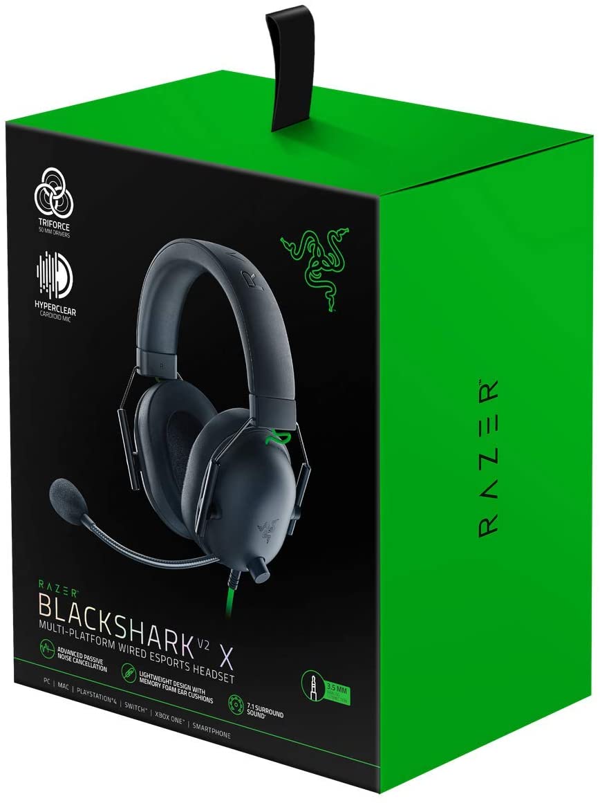 Razer BlackShark V2 X Gaming Headset - Classic Black - RZ04-03240100-R3M1