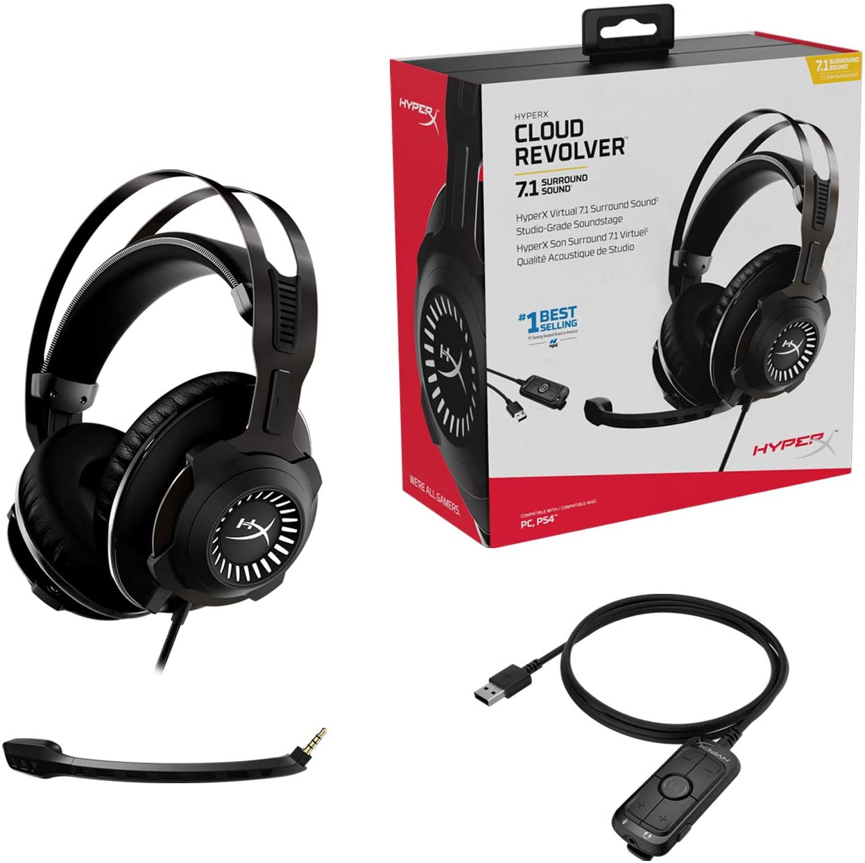 HyperX HHSR1-AH-GM/G Cloud Revolver™ Gaming Headset + 7.1