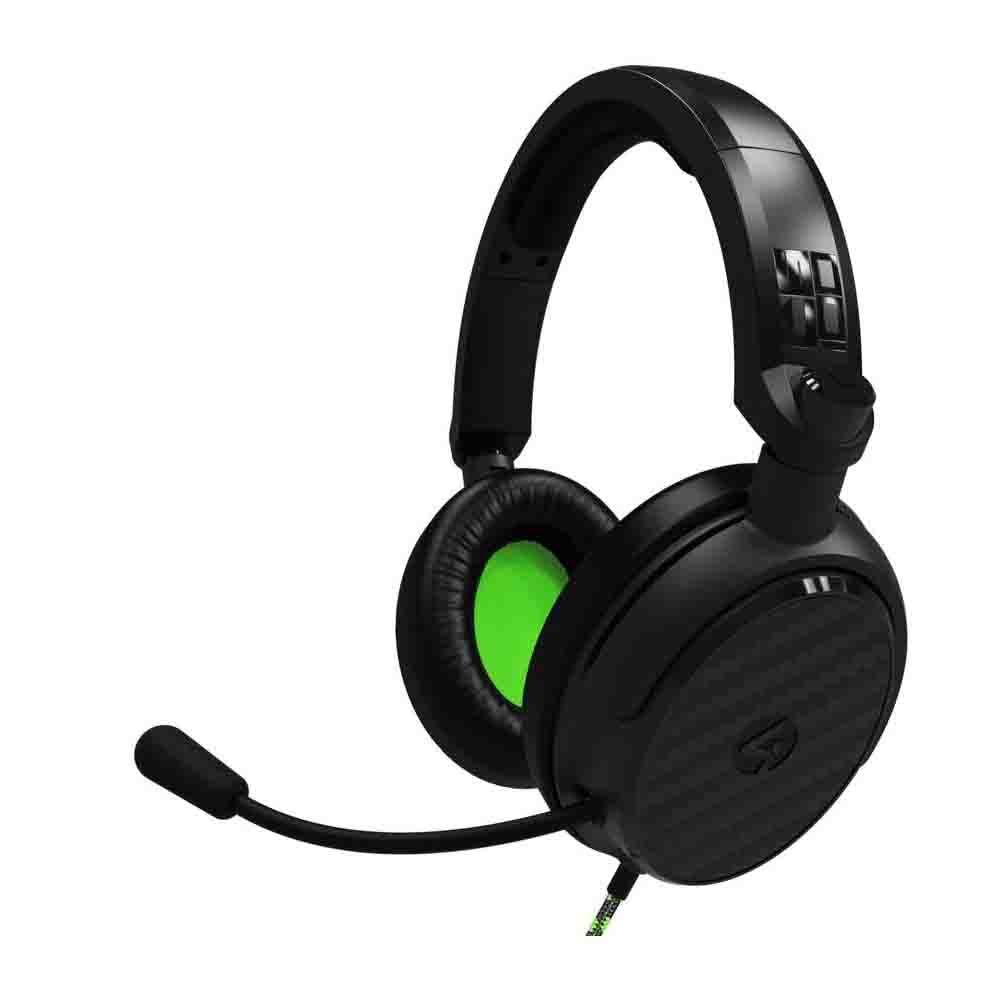 4Gamers C6-100 Gaming Headset - Black/Green