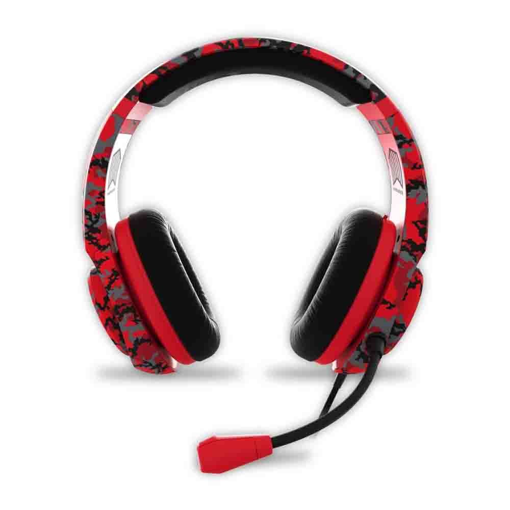 4Gamers Marauder Gaming Headset - Red Camo