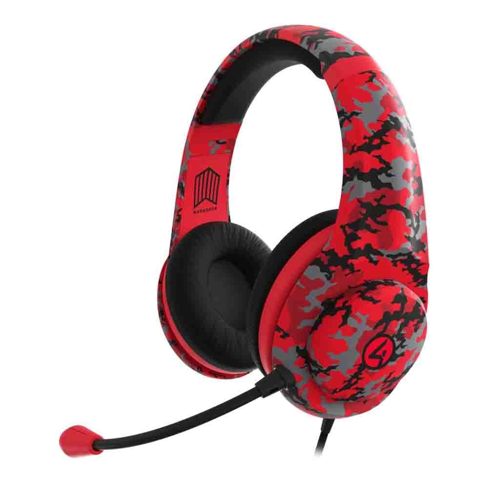 4Gamers Marauder Gaming Headset - Red Camo