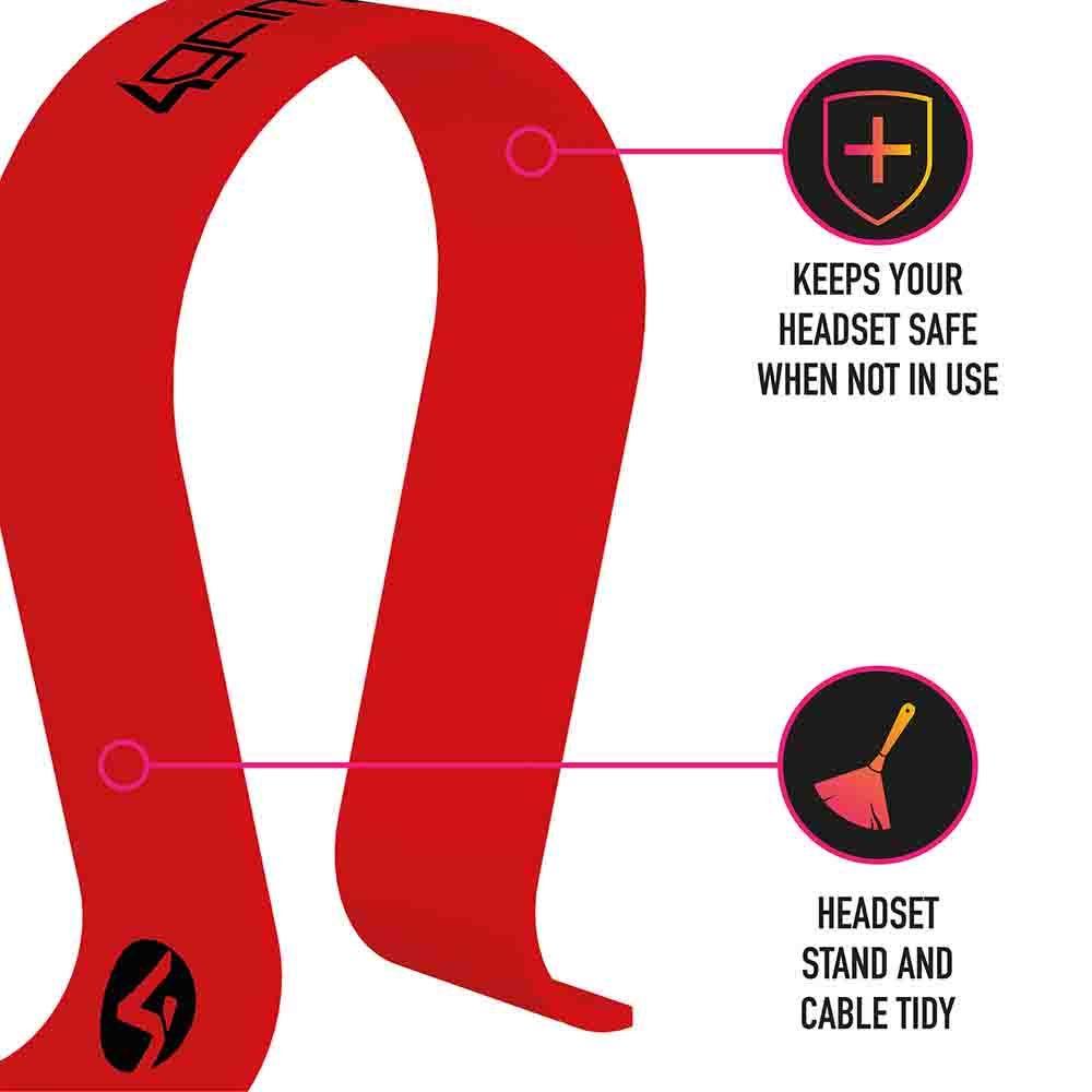 4Gamers Red Headset Stand