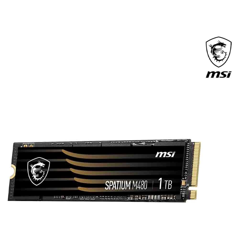 Msi Spatium M480 Pcie 4.0 Nvme M.2 1Tb Internal Ssd Pcie Gen4 Nvme 1.4 3D Nand 1400 Tbw (Spatium M480 Pcie 4.0 Nvme M.2 1Tb)