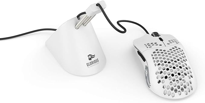 Glorious Gaming Mouse Bungee - Flexible Mouse Cable Management - Gaming Mouse Accessory (White)