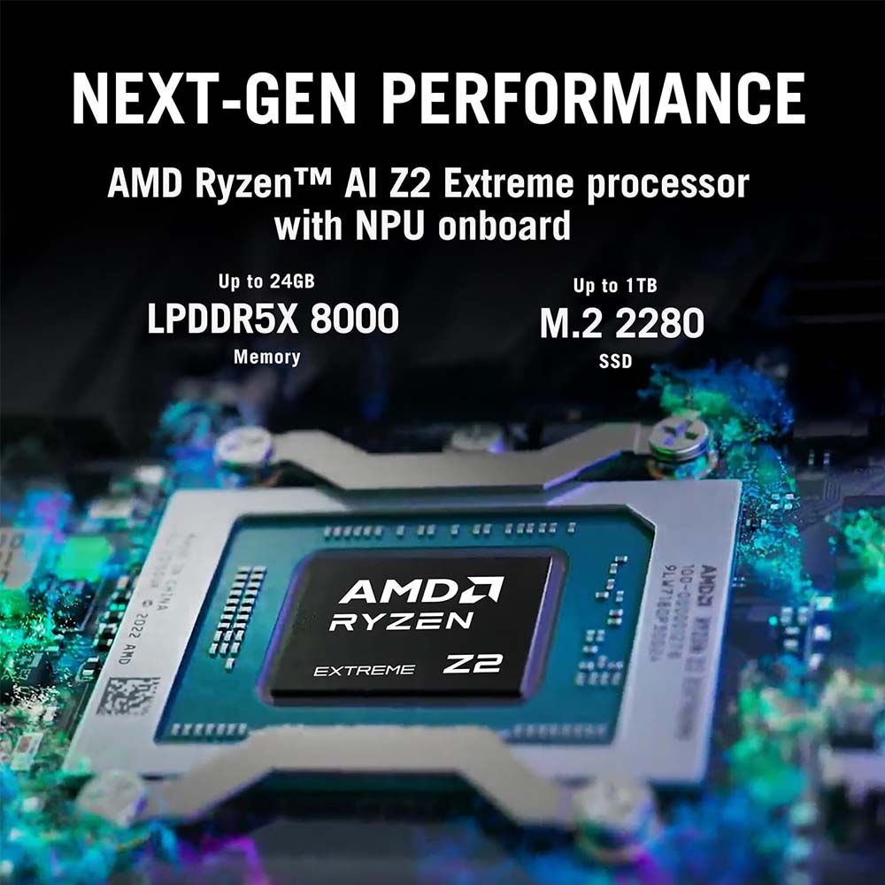 Asus ROG Xbox Ally X Gaming Handheld Black | AMD Ryzen AI Z2 Extreme, AMD Radeon Graphics, 24GB RAM, 1TB SSD, 7"FHD 120Hz Display, Win11 [RC73XA-NH011W]