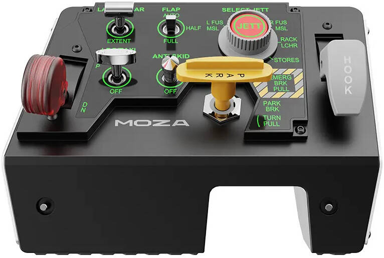 MOZA MTLP Landing Panel, Multi-Function Brake Lever, Programmable Panel Lights, 25 Switch Signals, High-Precision Hall Sensor, High-Strength Structure, Modular Compatibility | MTLP-Panel