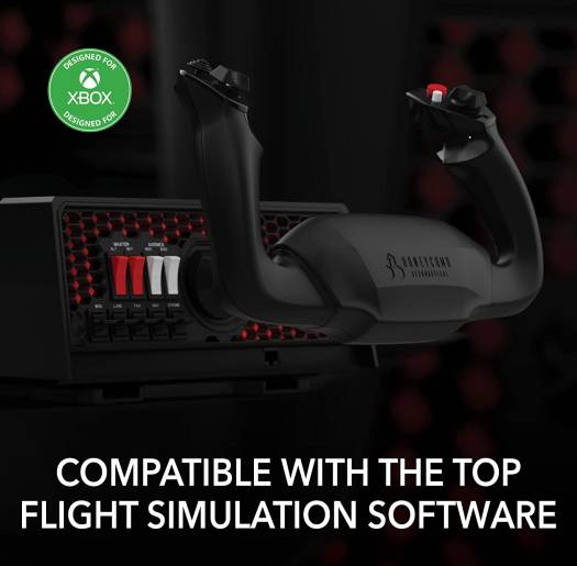 Honeycomb Aeronautical Alpha Flight Controls XPC for Xbox Series X|S / PC / Mac – Black | HC003653