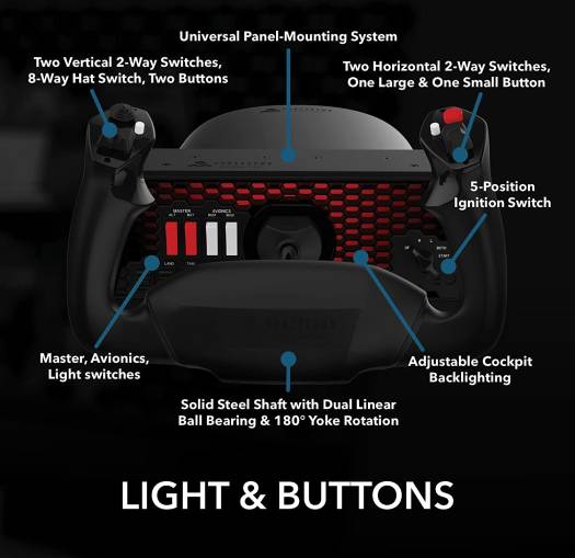 Honeycomb Aeronautical Alpha Flight Controls XPC for Xbox Series X|S / PC / Mac – Black | HC003653