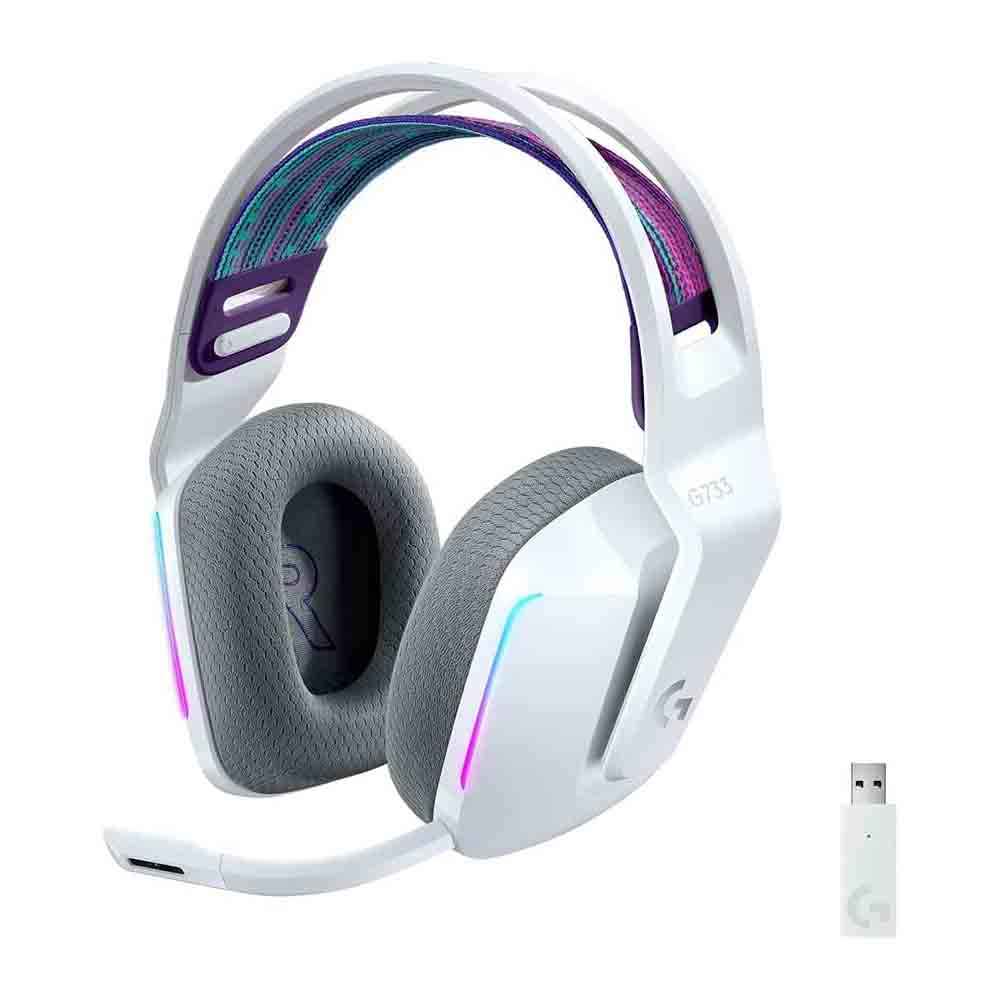 Logitech G733 Lightspeed Wireless Gaming Headset White