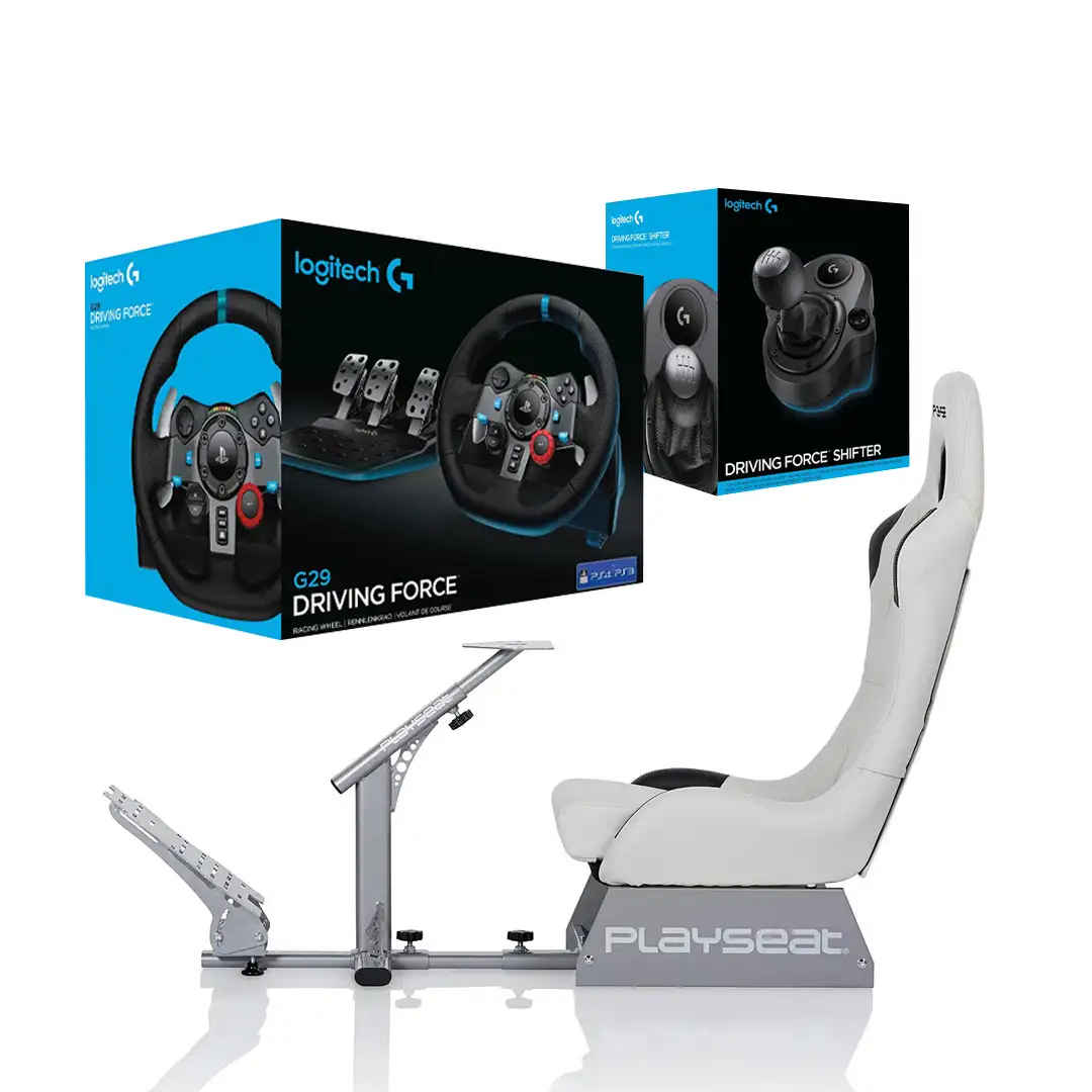 Logitech G29 Driving Racing Wheel + Driving Force Shifter Bundle