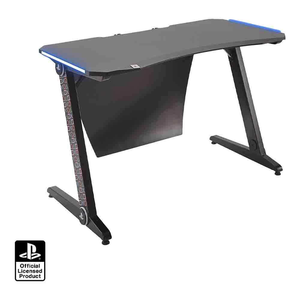 Xrocker Official Playstation Gaming Desk Led Lights Pc Office Workstation Borealis Rgb