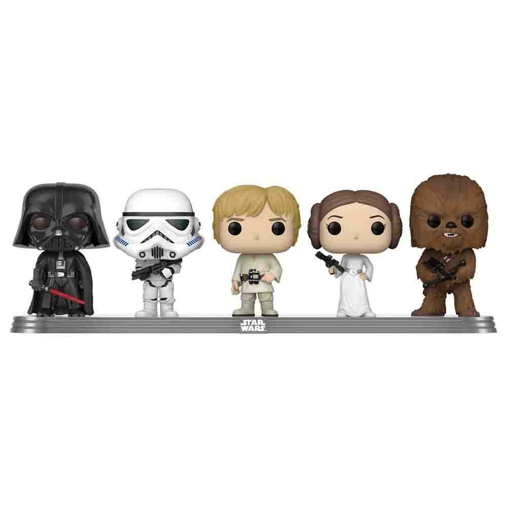 Funko Pop! Vinyl: Star Wars - Darth Vader, Stormtrooper, Luke Skywalker, Princess Leia and Chewbacca - 5 Pack