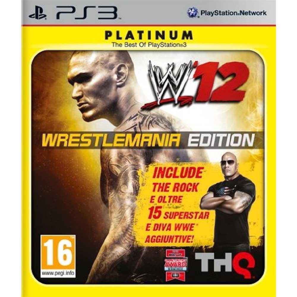 WWE 12 WRESTLEMANIA EDITION PLATINUM PS3