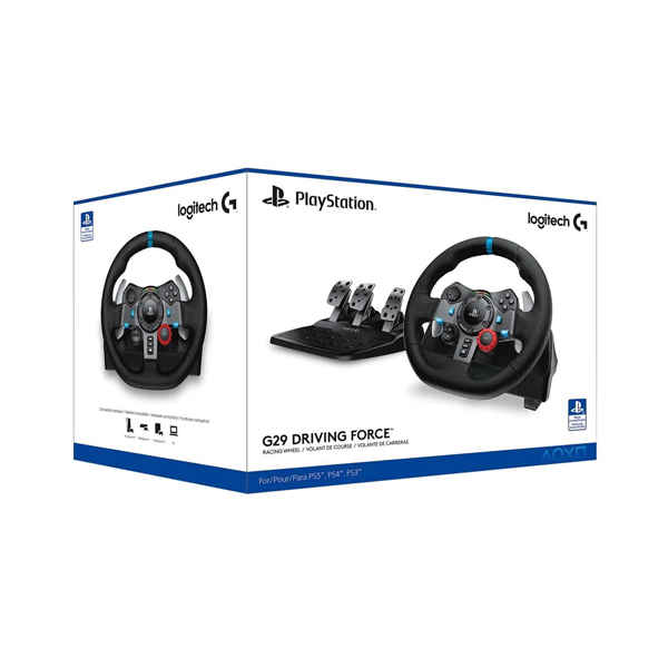 Logitech G29 Driving Force Racing Wheel for PS5, PS4, PC, Mac - Black