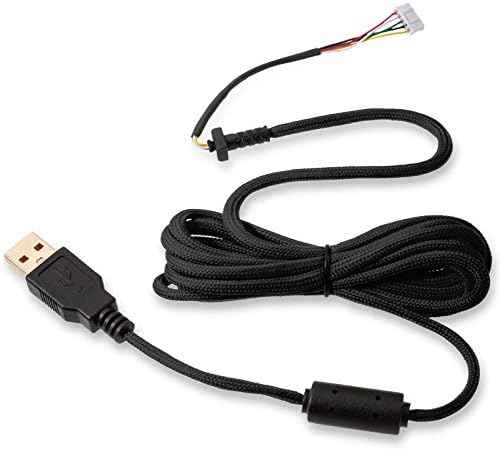 Glorious PC Gaming Race Glorious Ascended Cable (Black)- Flexible Lightweight Paracord - Gaming Mouse Replacement Cable Repair Accessory