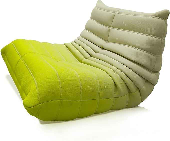 NAVO Cloud Couch, Single Seated Foam Sofa (InfinityWeave, CORAL YELLOW - Sofa)