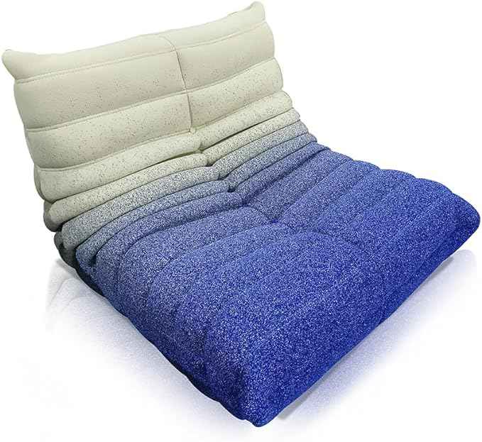 NAVO Cloud Couch, Single Seated Foam Sofa(InfinityWeave, GALAXY BLUE - Sofa)