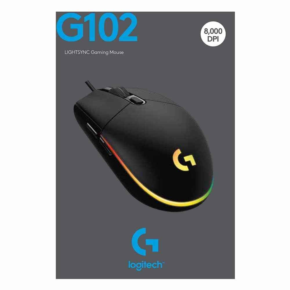 Logitech G102 Wired Gaming Mouse Black