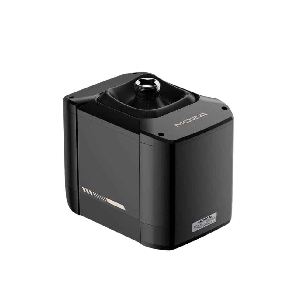 MOZA AB9 FFB Flight Base – Dual-Servo 12 Nm Force Feedback, Aviation-Grade Aluminum, MCLS Algorithm, Dual Motor Setup | Model AS001