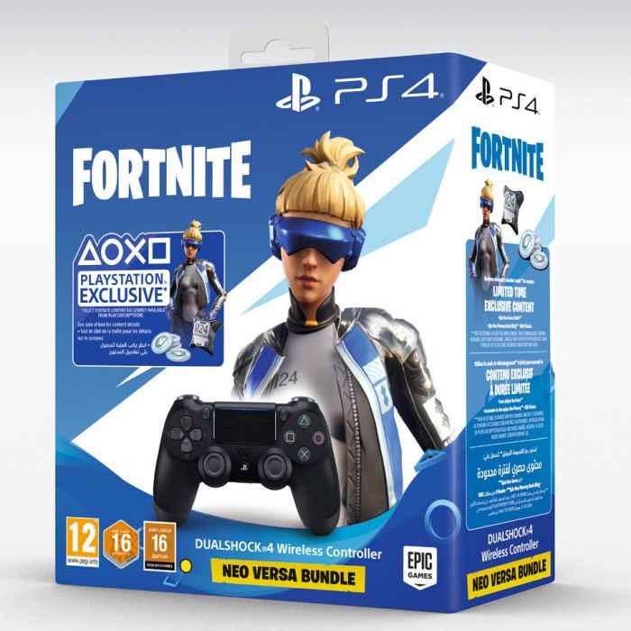 Fortnite Neo Versa Dualshock 4 Controller Bundle PS4