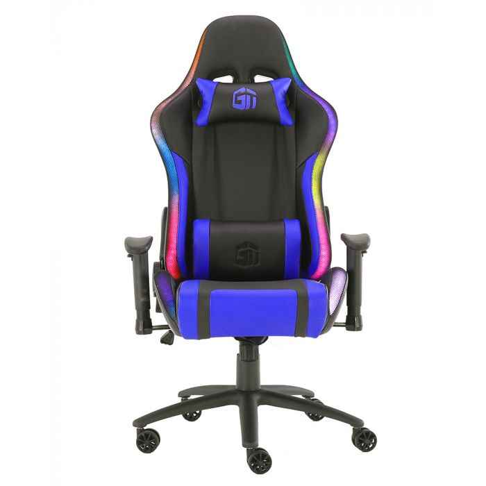 GamerTek Lightning RGB Gaming Chair Blue & Black