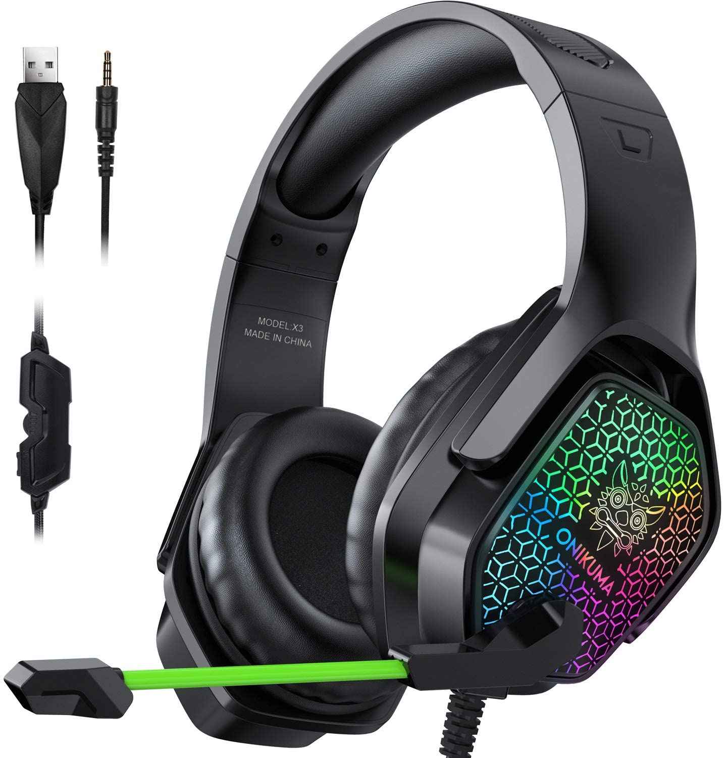 Onikuma X3 Professional Gaming Headset with Noise-Cancelling Microphone