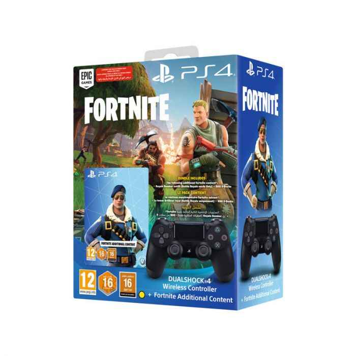 PS4 DualShock 4 Controller + Fortnite Additional Content