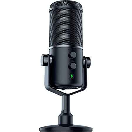 Razer Seiren Elite - Professional Grade High-Pass Filter USB Microphone, Shock Resistant - Black