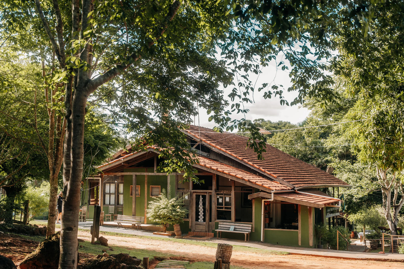 Jardim da Amazônia Lodge natural crystal clear pool and lodge facilities surrounded by Amazon rainforest - view 2